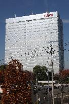 Fujitsu exterior and signboard